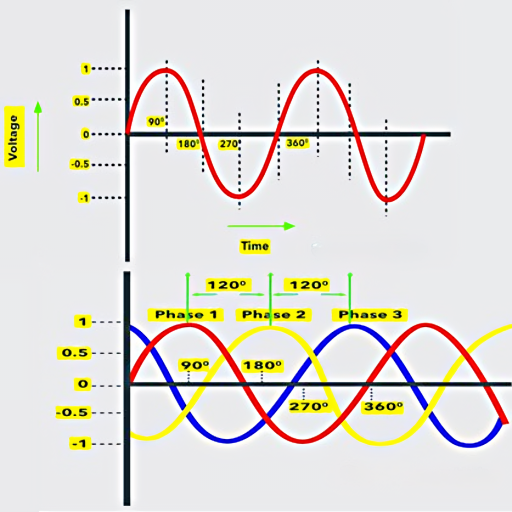 Comparing Single-Phase and Three-Phase Power
